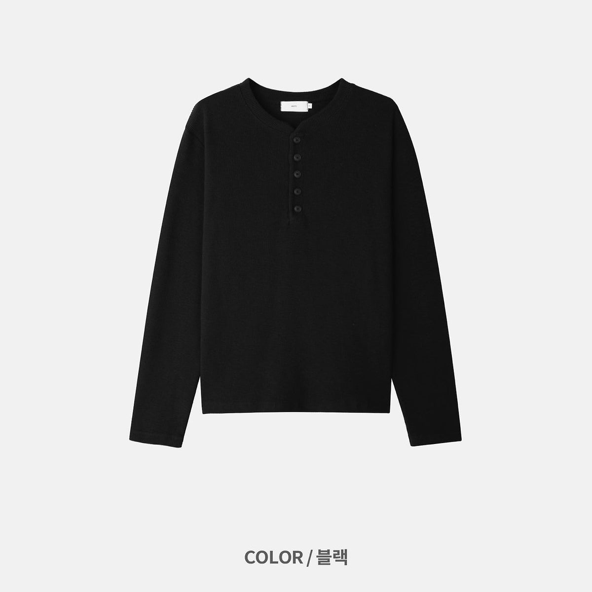 MAGNOLIA Henley Neck McCoy Long Sleeve Tee(GREEN,NAVY,BLACK) 商品画像11/12