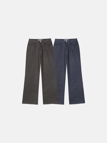 Herringbone Stripe Wide Pants - all colors