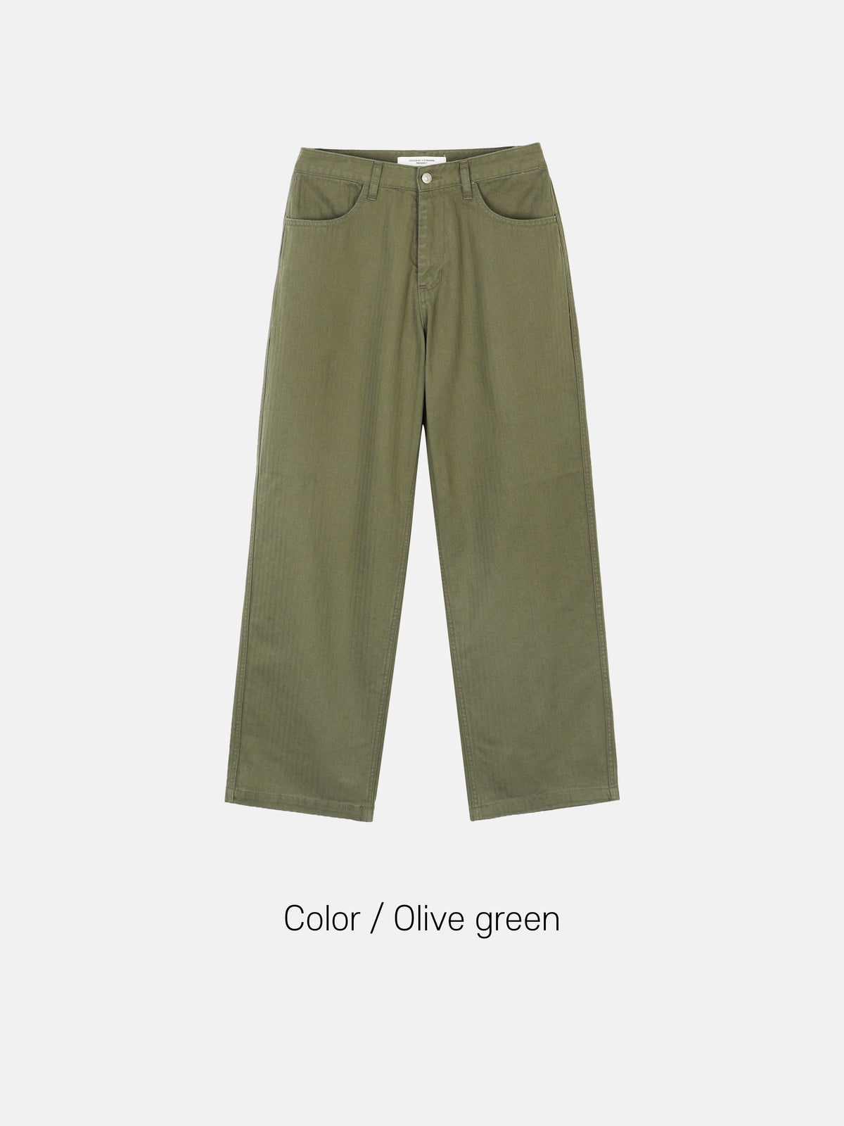 MAGNOLIA Herringbone Wide Pants(OLIVE GREEN,BLACK) 商品画像2/6