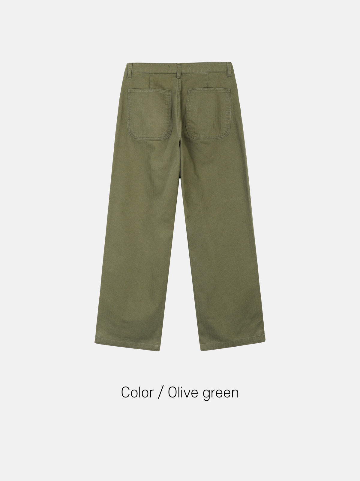 MAGNOLIA Herringbone Wide Pants(OLIVE GREEN,BLACK) 商品画像3/6