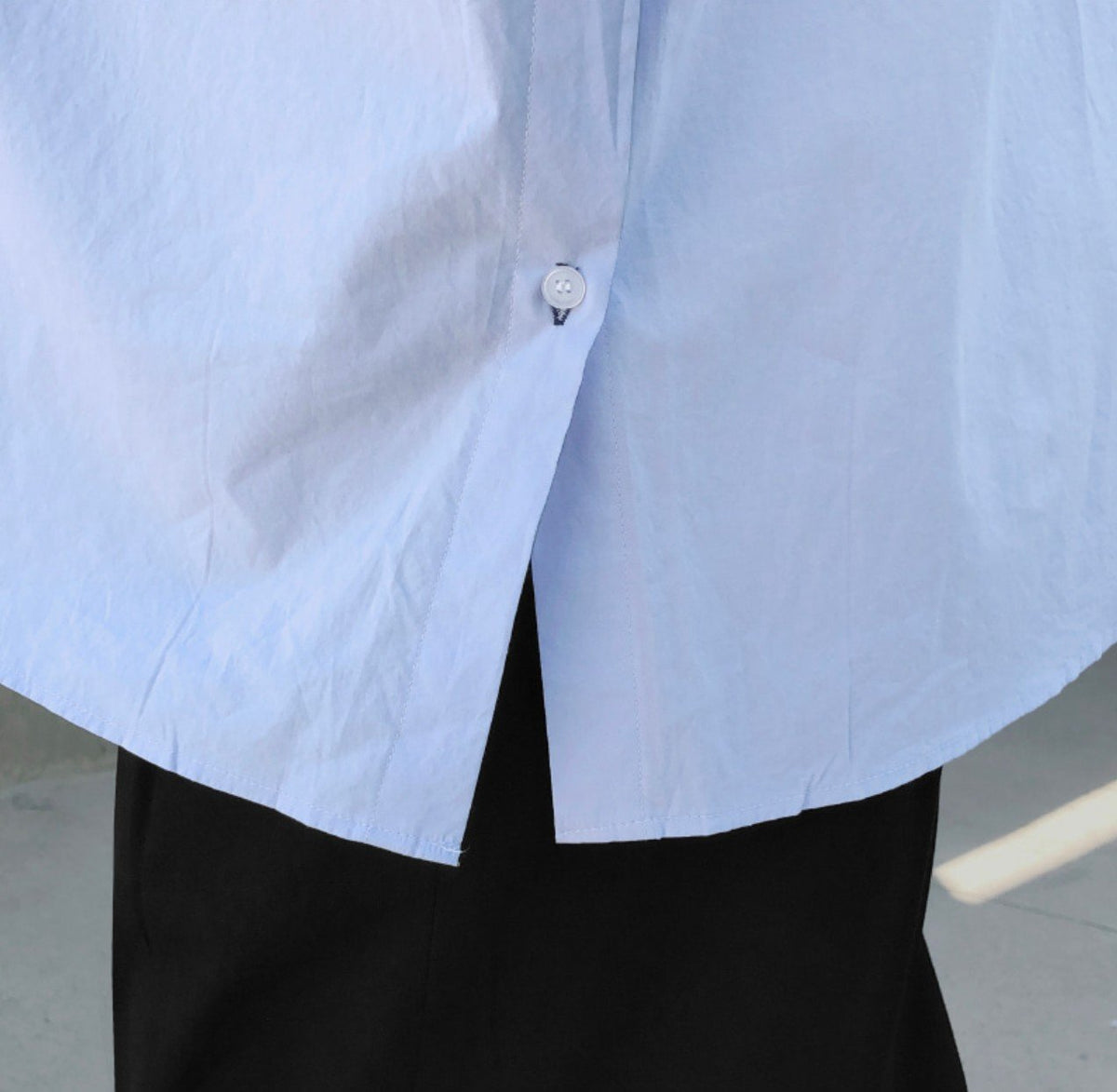 MAGNOLIA Hidden Side Slit Shirt(BLUE,WHITE,MINT) 商品画像5/10