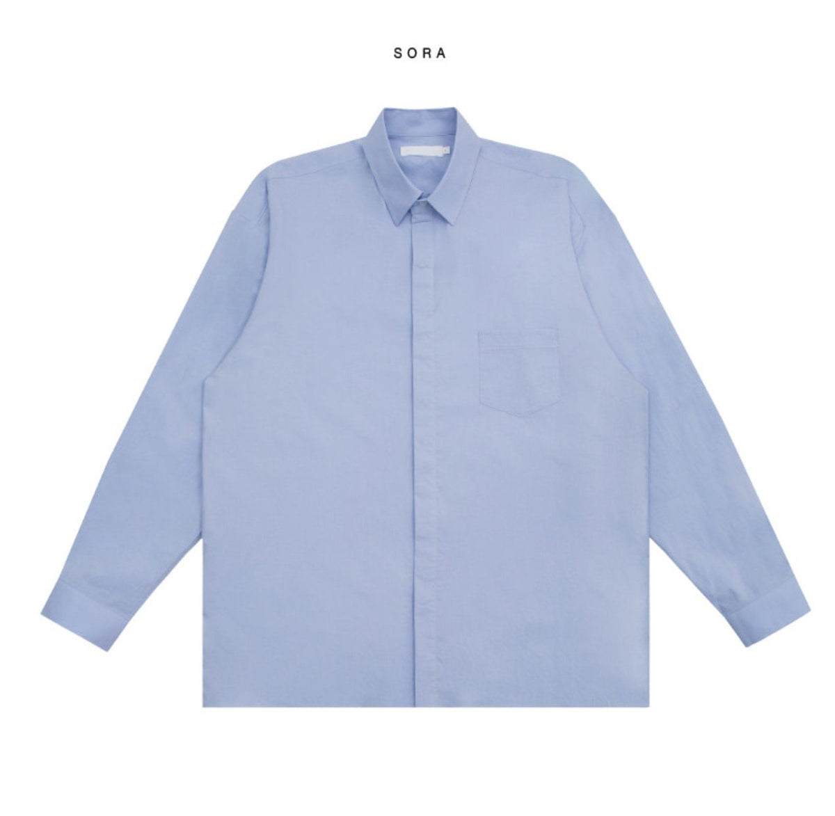 MAGNOLIA Hidden Side Slit Shirt(BLUE,WHITE,MINT) 商品画像8/10