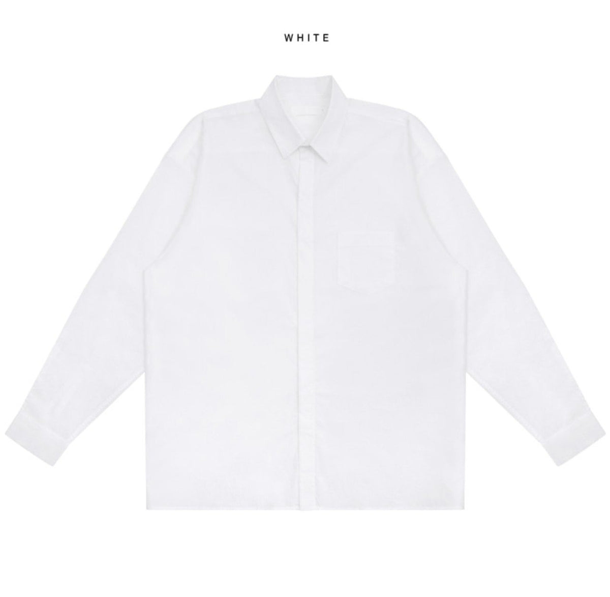 MAGNOLIA Hidden Side Slit Shirt(BLUE,WHITE,MINT) 商品画像9/10