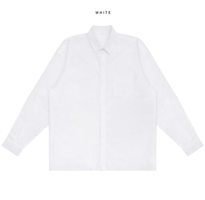 MAGNOLIA Hidden Side Slit Shirt(BLUE,WHITE,MINT) 商品画像9/10