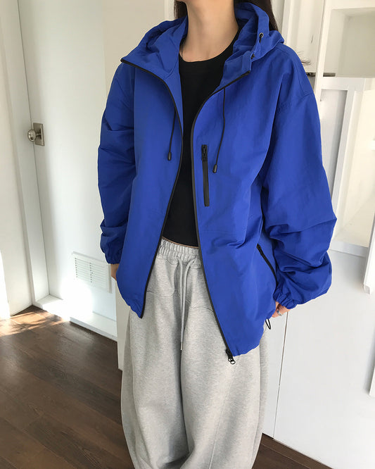 MAGNOLIA Hooded Zip-Up Windbreaker 韓国メンズファッション 03