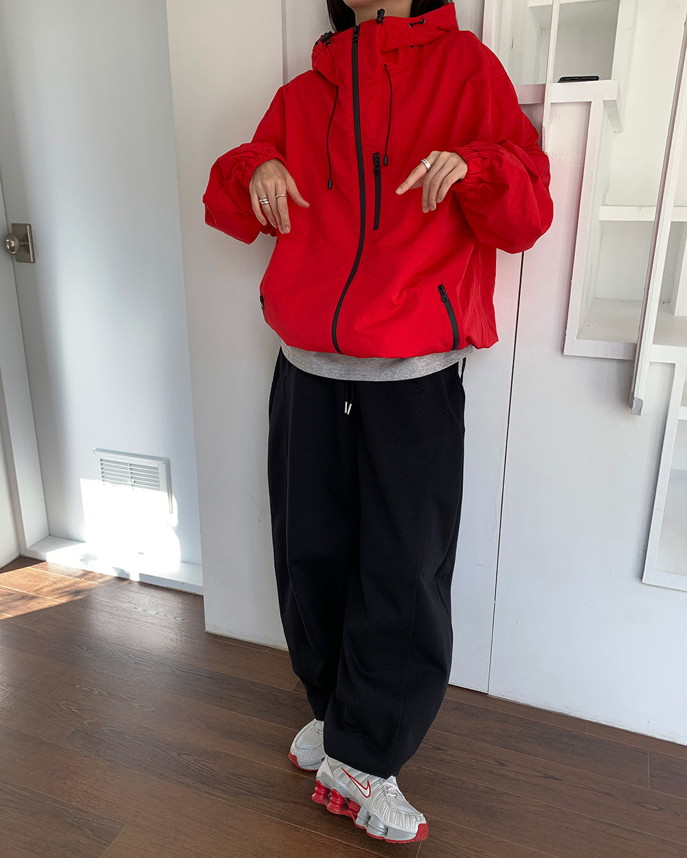 MAGNOLIA Hooded Zip-Up Windbreaker 韓国メンズファッション 04
