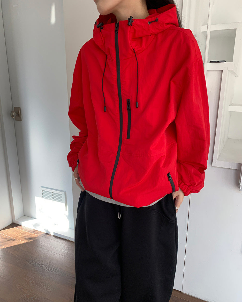 MAGNOLIA Hooded Zip-Up Windbreaker 韓国メンズファッション 06