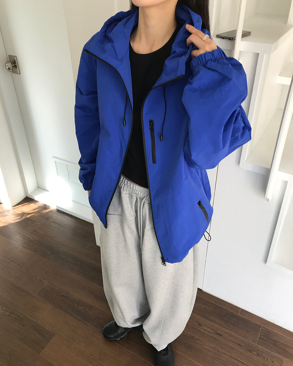 MAGNOLIA Hooded Zip-Up Windbreaker 韓国メンズファッション 09