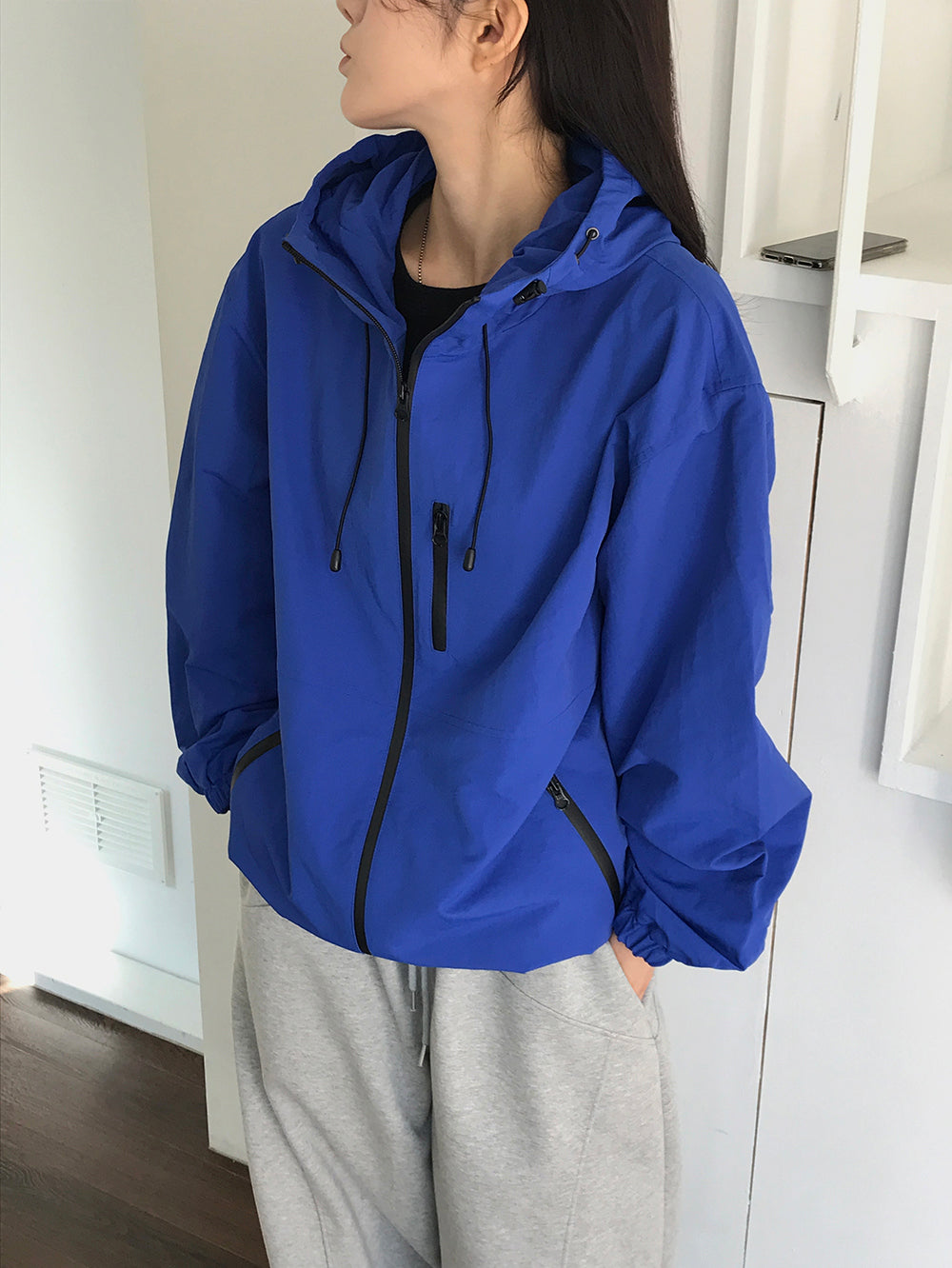 MAGNOLIA Hooded Zip-Up Windbreaker 韓国メンズファッション 13