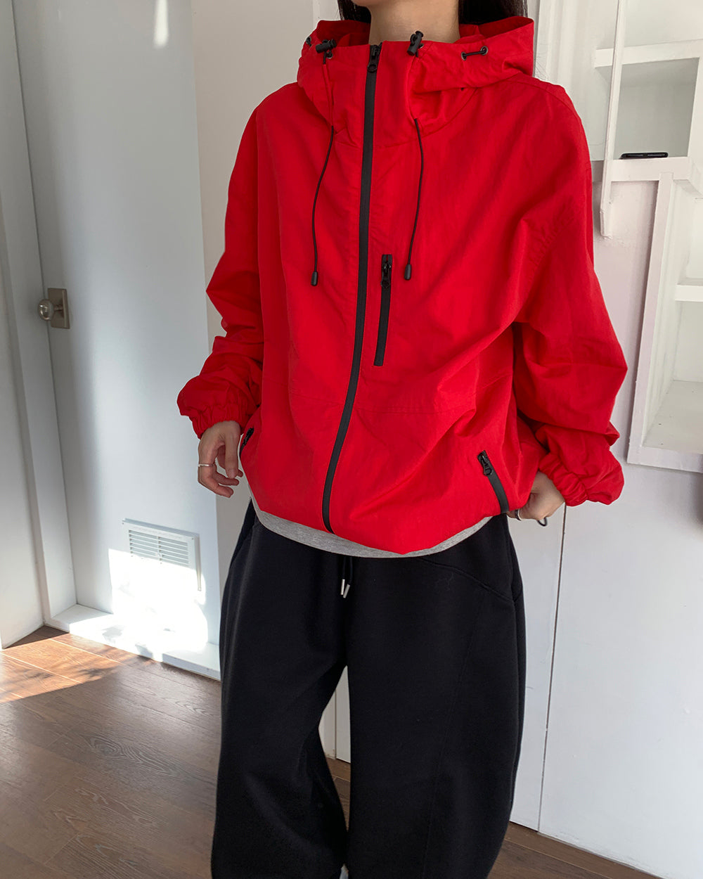 MAGNOLIA Hooded Zip-Up Windbreaker 韓国メンズファッション 19