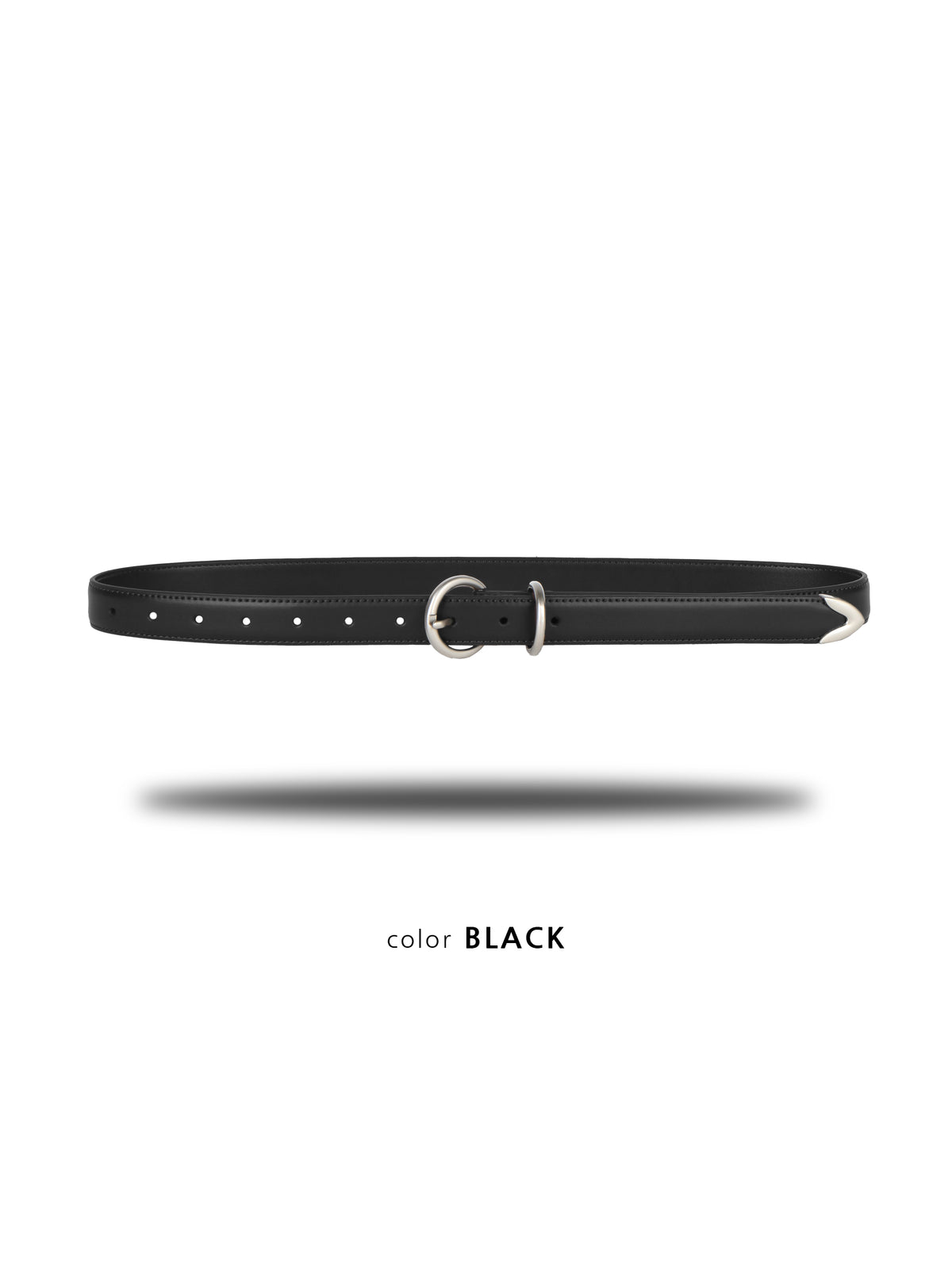MAGNOLIA Horseshoe Buckle Belt(BLACK,BROWN,BEIGE) 商品画像5/9