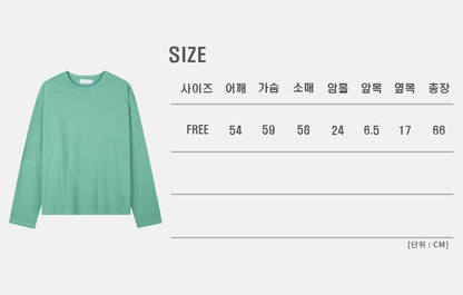 MAGNOLIA Jacklyn Boucle Long Sleeve Tee(VINTAGE IVORY,VINTAGE BLACK,GREEN,GRAY) 商品画像7/13