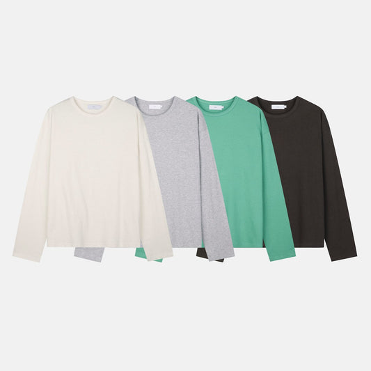 MAGNOLIA Jacklyn Boucle Long Sleeve Tee(VINTAGE IVORY,VINTAGE BLACK,GREEN,GRAY) 商品画像13/13