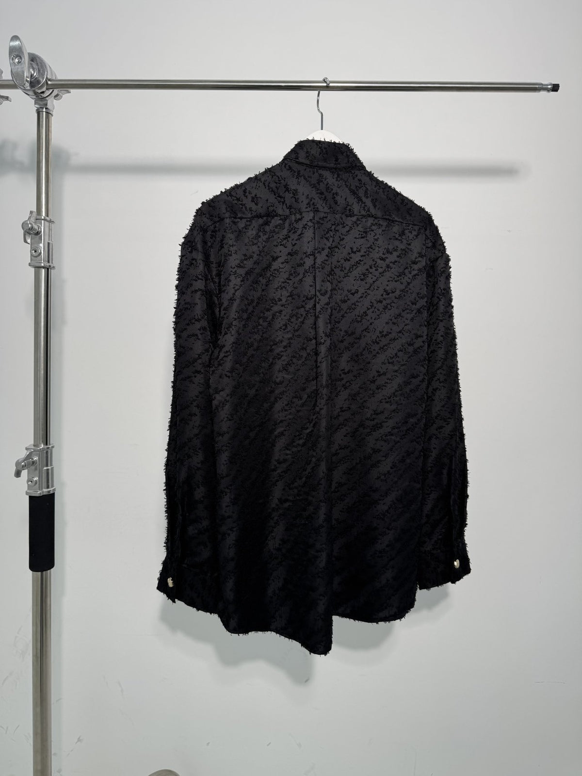 MAGNOLIA Jacquard Fringe Shirt(BLACK,IVORY) 商品画像15/26