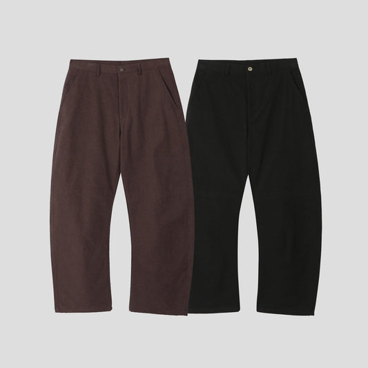 MAGNOLIA Kabe Washed Curved Pants(PURPLE BROWN,BLACK) 商品画像1/19