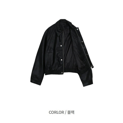 MAGNOLIA Kal Leather Jacket(BLACK) 商品画像4/13