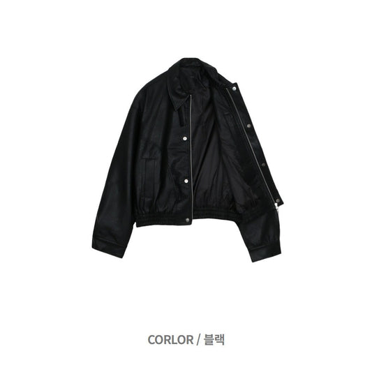 MAGNOLIA Kal Leather Jacket(BLACK) 商品画像4/13