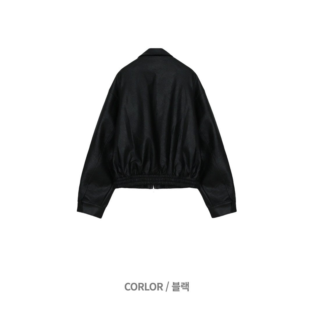 MAGNOLIA Kal Leather Jacket(BLACK) 商品画像5/13