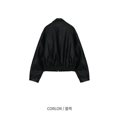 MAGNOLIA Kal Leather Jacket(BLACK) 商品画像5/13