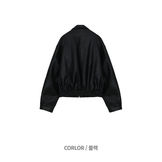 MAGNOLIA Kal Leather Jacket(BLACK) 商品画像5/13