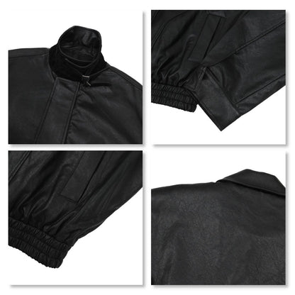 MAGNOLIA Kal Leather Jacket(BLACK) 商品画像6/13