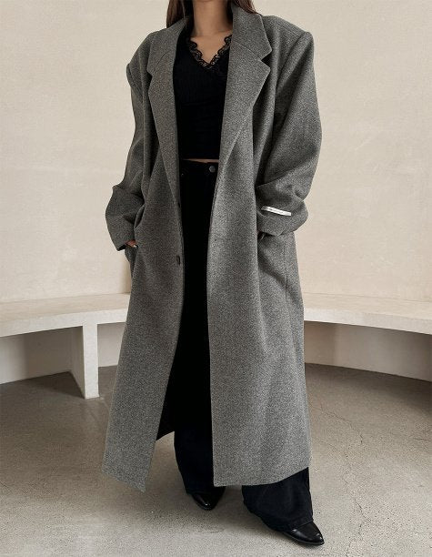MAGNOLIA Lauren Dart Coat(OATMEAL,BROWN,CHARCOAL,BLACK) 商品画像1/19