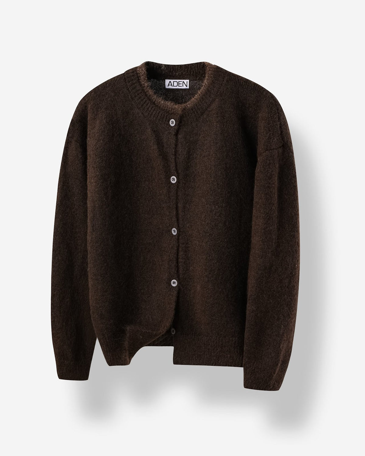 MAGNOLIA Layered Wool Knit Cardigan(KHAKI,BROWN,NAVY,BLACK) 商品画像3/7