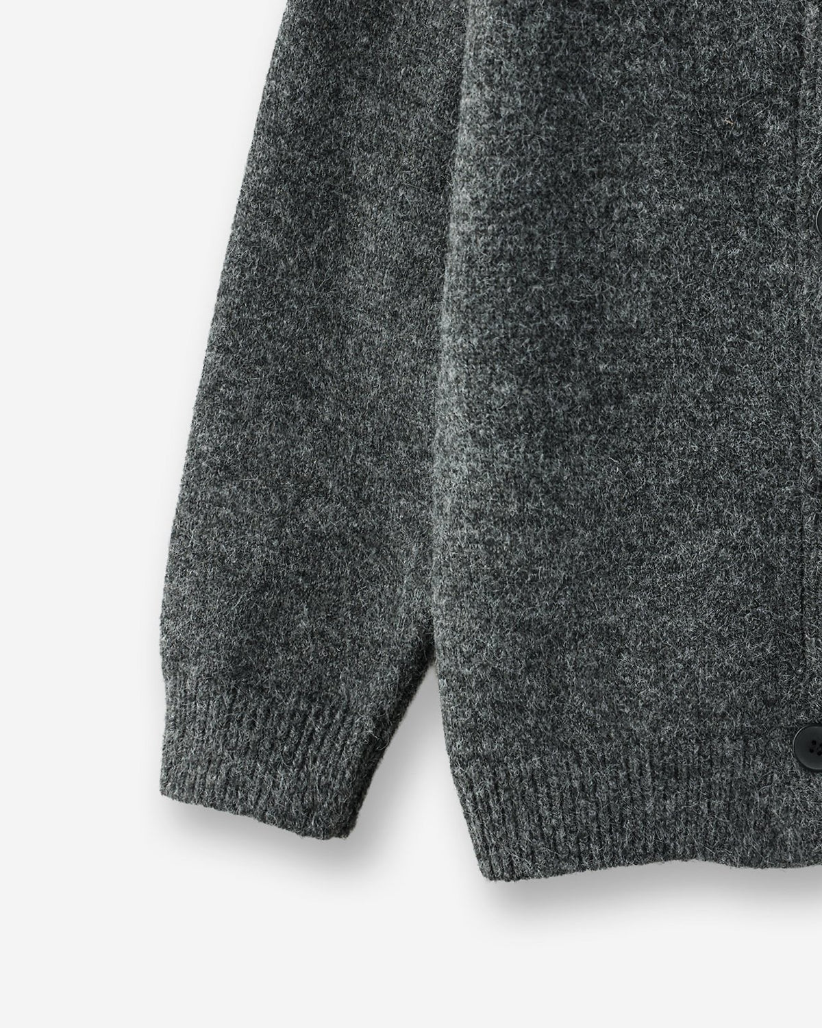 MAGNOLIA Layered Wool Knit Hood Zip-Up(LIGHT GRAY,CHARCOAL) 商品画像4/8