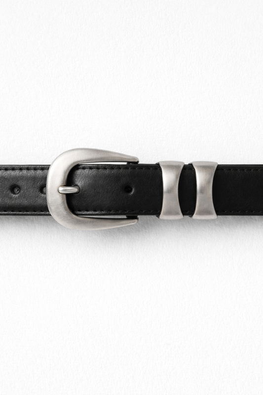 MAGNOLIA Link Leather Belt(BLACK,BROWN,BEIGE) 商品画像1/10