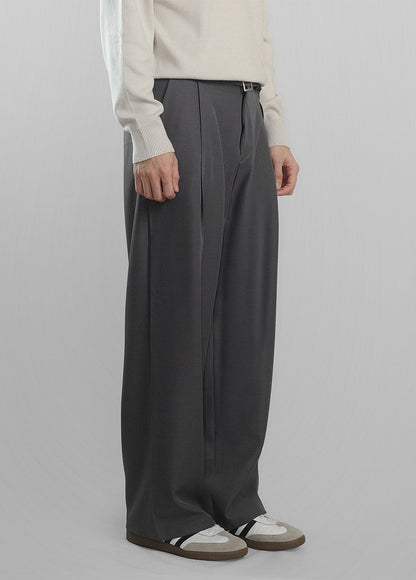 MAGNOLIA Loop Belted Wide Pants(BROWN,CHARCOAL,BLACK) 商品画像13/21