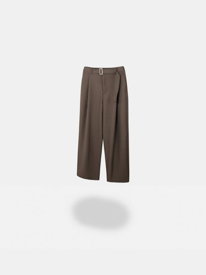 MAGNOLIA Loop Belted Wide Pants(BROWN,CHARCOAL,BLACK) 商品画像15/21