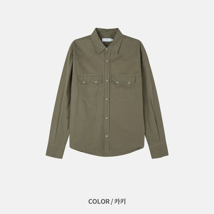 MAGNOLIA Mars Western Shirt(WHITE,KHAKI,BLACK) 商品画像3/12
