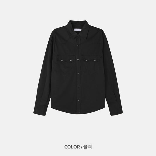 MAGNOLIA Mars Western Shirt(WHITE,KHAKI,BLACK) 商品画像4/12