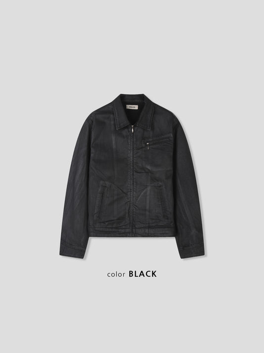 MAGNOLIA Midnight Waxed Zip Jacket(BLACK) 商品画像1/8