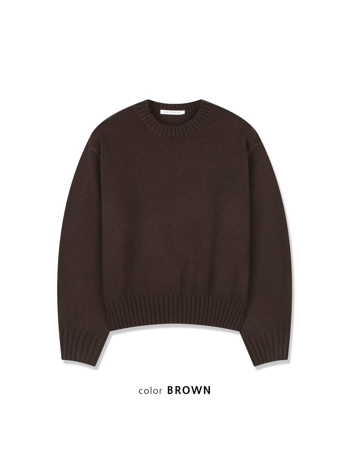 MAGNOLIA Minew Round Knit(GRAY,BROWN,NAVY,BLACK) 商品画像3/12