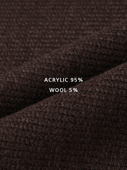 MAGNOLIA Minew Round Knit(GRAY,BROWN,NAVY,BLACK) 商品画像11/12