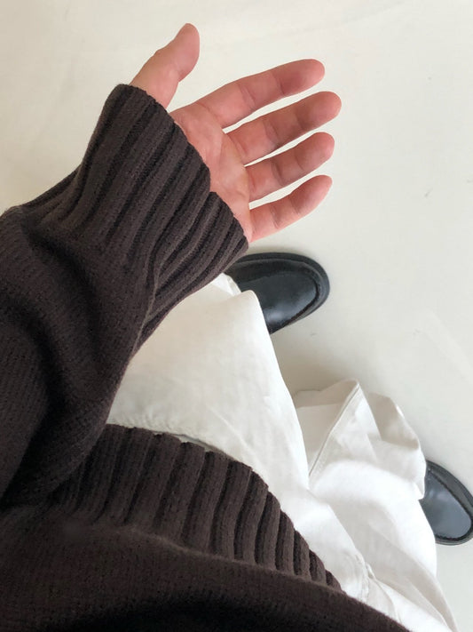MAGNOLIA Minew Round Knit(GRAY,BROWN,NAVY,BLACK) 商品画像5/23