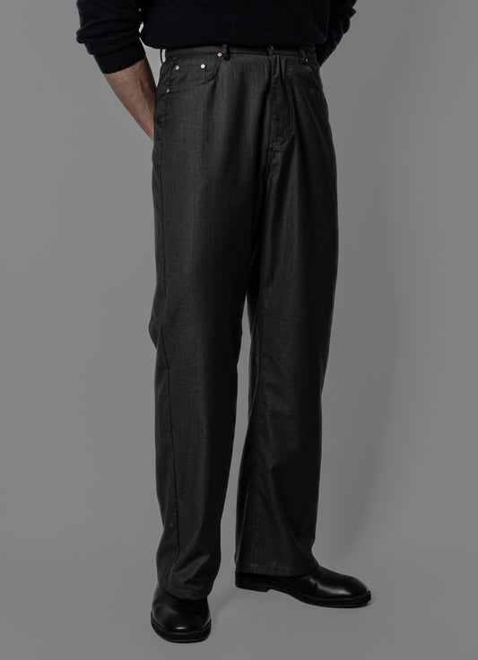 MAGNOLIA Minimal Wide Straight Pants(GRAY,BLACK) 商品画像2/16
