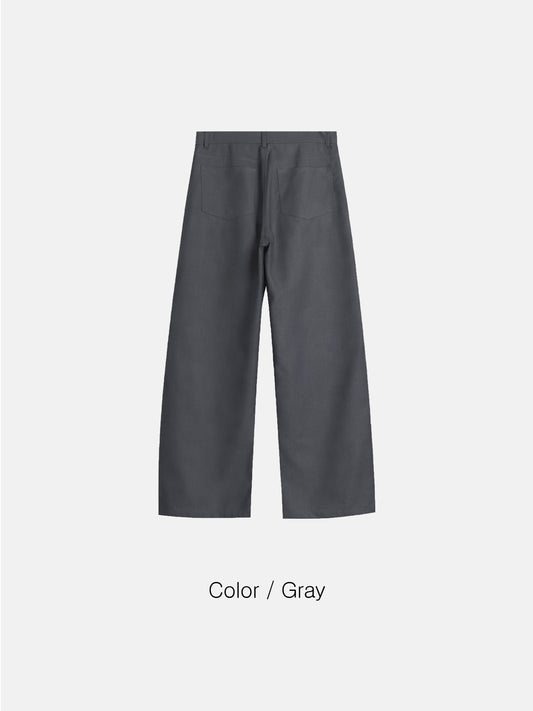 MAGNOLIA Minimal Wide Straight Pants(GRAY,BLACK) 商品画像5/16