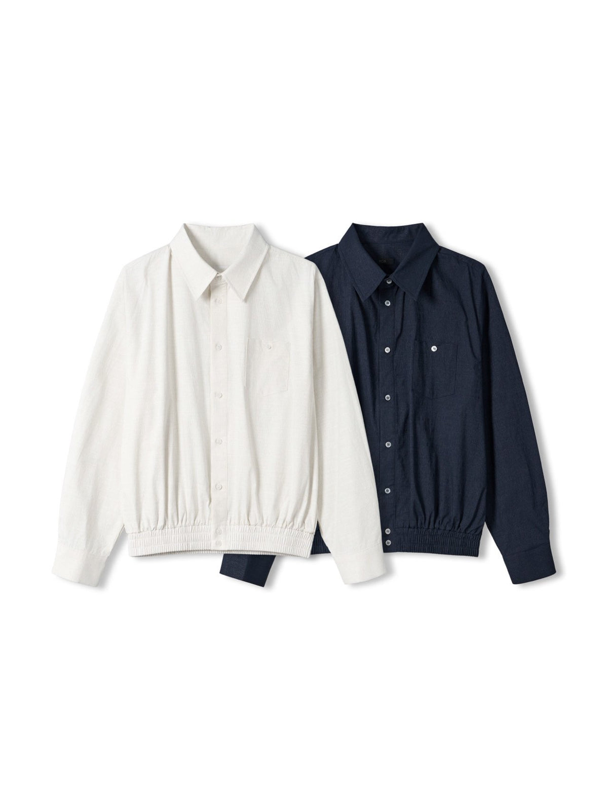 MAGNOLIA Momo Shirt Blouson & String Pants Setup(IVORY, NAVY) 商品画像3/18