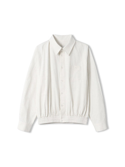 MAGNOLIA Momo Shirt Blouson & String Pants Setup(IVORY, NAVY) 商品画像4/18