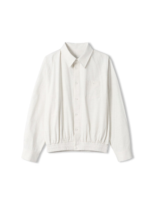 MAGNOLIA Momo Shirt Blouson & String Pants Setup(IVORY, NAVY) 商品画像4/18
