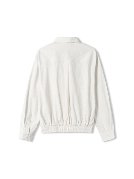 MAGNOLIA Momo Shirt Blouson & String Pants Setup(IVORY, NAVY) 商品画像5/18