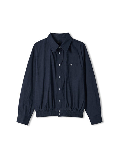 MAGNOLIA Momo Shirt Blouson & String Pants Setup(IVORY, NAVY) 商品画像6/18