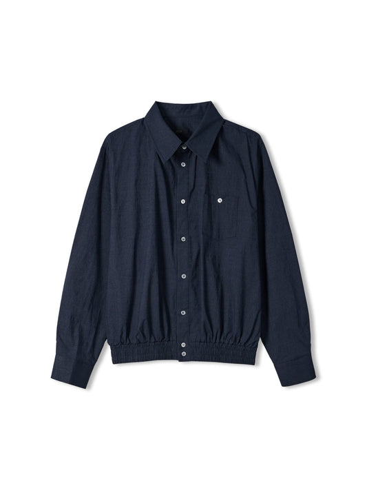 MAGNOLIA Momo Shirt Blouson & String Pants Setup(IVORY, NAVY) 商品画像6/18