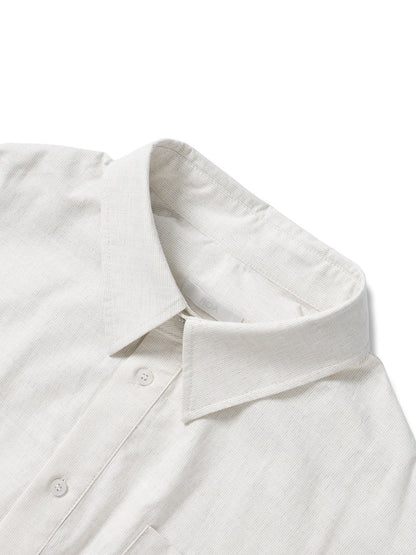 MAGNOLIA Momo Shirt Blouson & String Pants Setup(IVORY, NAVY) 商品画像7/18