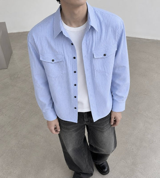 MAGNOLIA Mood ST Two-Pocket Shirt(SKY BLUE) 商品画像4/10