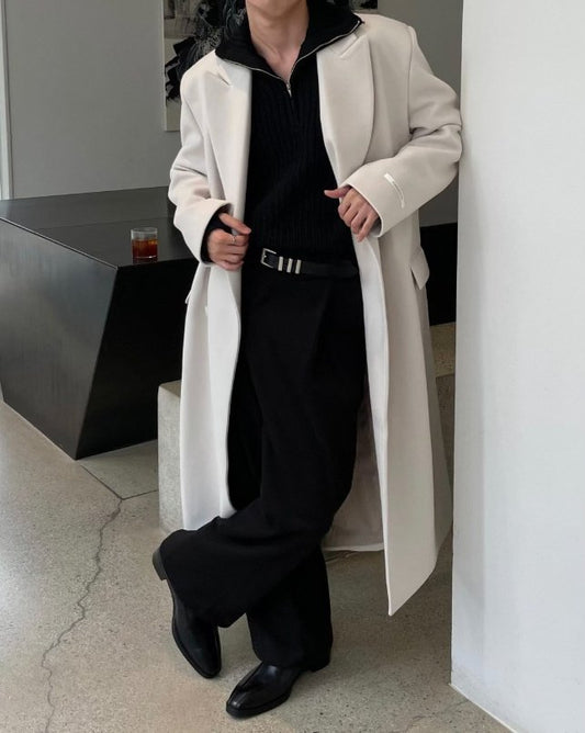 MAGNOLIA Morris Double Coat(IVORY,BLACK) 商品画像4/13
