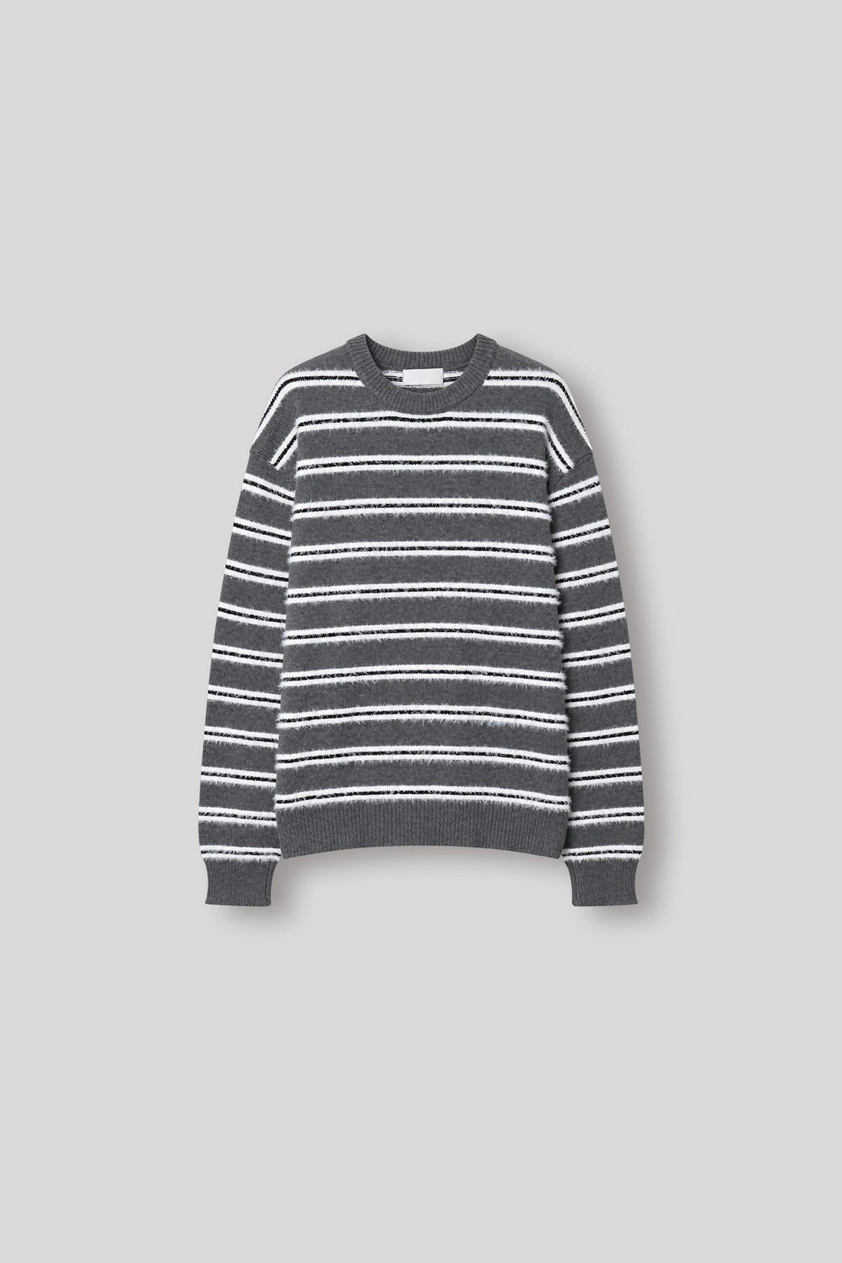 MAGNOLIA Multi Stripe Hairy Knit(BLUE,GRAY,BLACK) 商品画像3/9