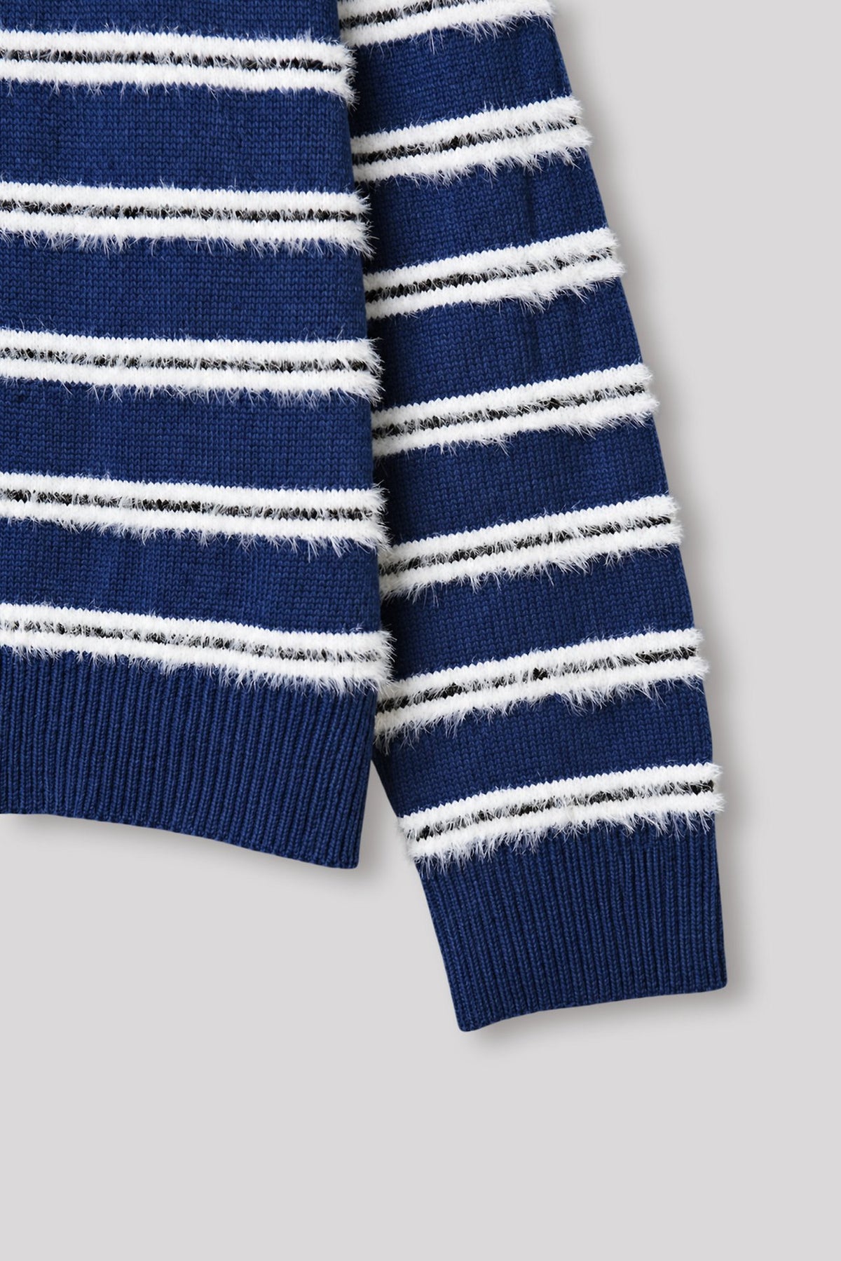 MAGNOLIA Multi Stripe Hairy Knit(BLUE,GRAY,BLACK) 商品画像5/9